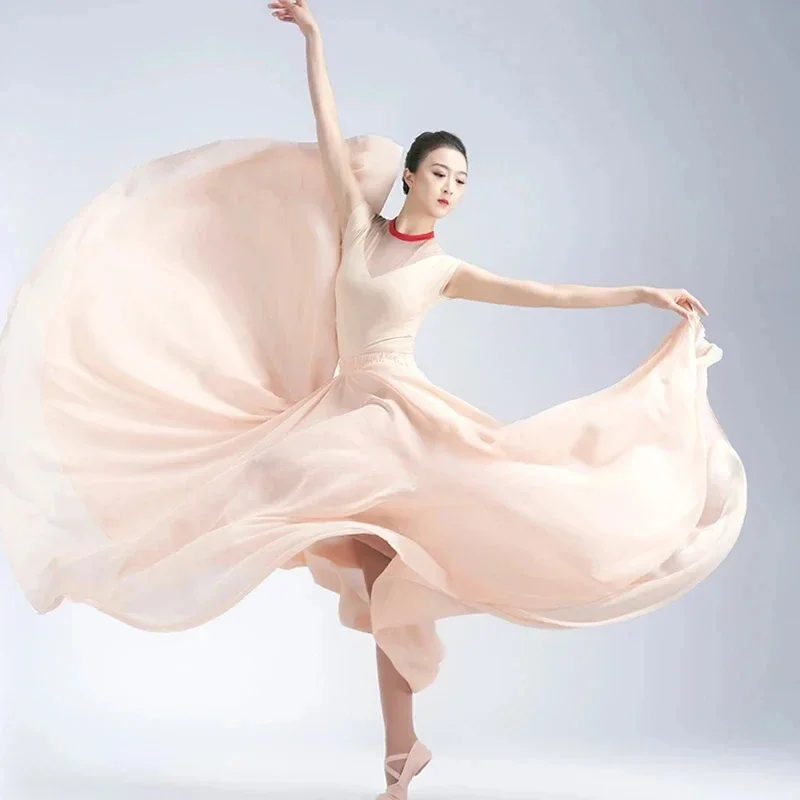 New Woman 1000 Degree Classical dance clothes women elegant China performance clothes skirt large swing ballet practice clothes