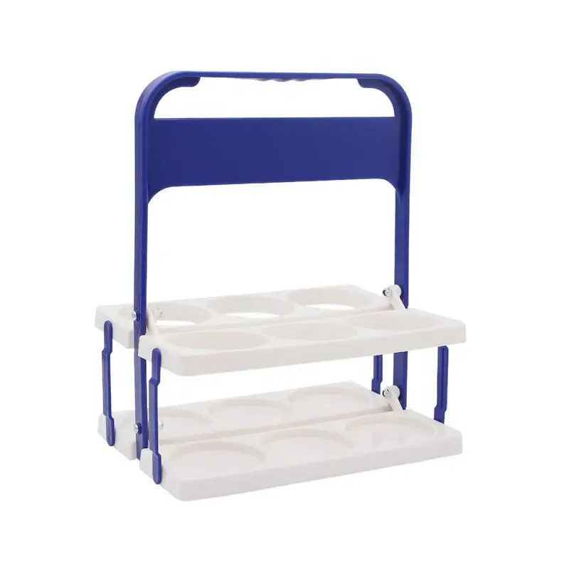 

Colorful Bottle Storage Saver Foldable Drinking Organizer Foldable Mix-Up Color Beer Basket For Outdoor Barbecue Dining Room