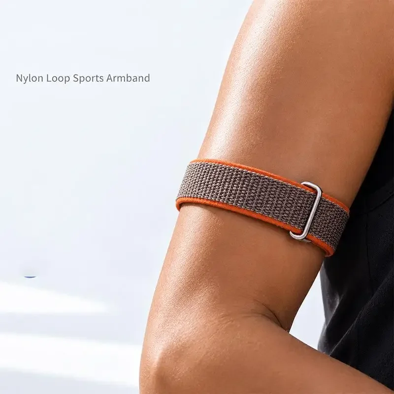 Gewebtes Bizepsband für Google Fitbit Air Zubehör, verstellbares, atmungsaktives Sport-Nylon-Schlaufen-Uhrenarmband für Fitbit Air Armband – Detail 7