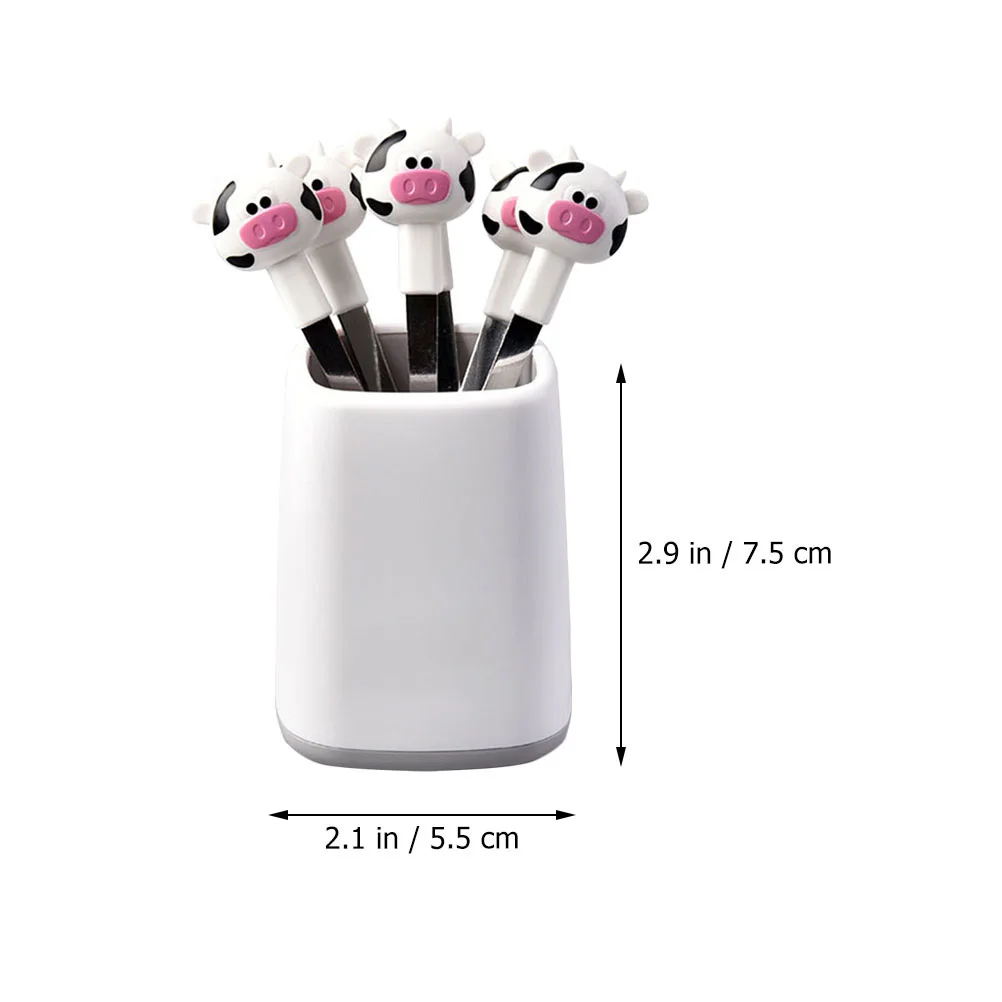 

1 комплект, вилки для фруктов из нержавеющей стали с героями мультфильмов, кухонные гаджеты, подходящие для бара, кафе, летней пляжной вечеринки, отеля, различные вечеринки