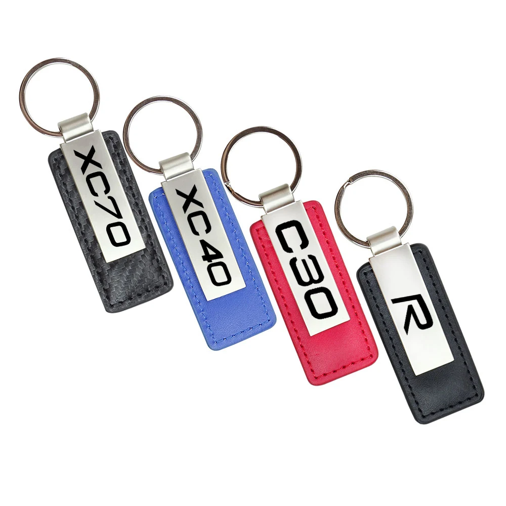 Car Emblem Key Chain For Volvo R design XC30 XC40 XC60 XC70 XC90 V40 V50 V60 V90 S40 S50 S70 S60 S90 S80 Key Rings Accessories