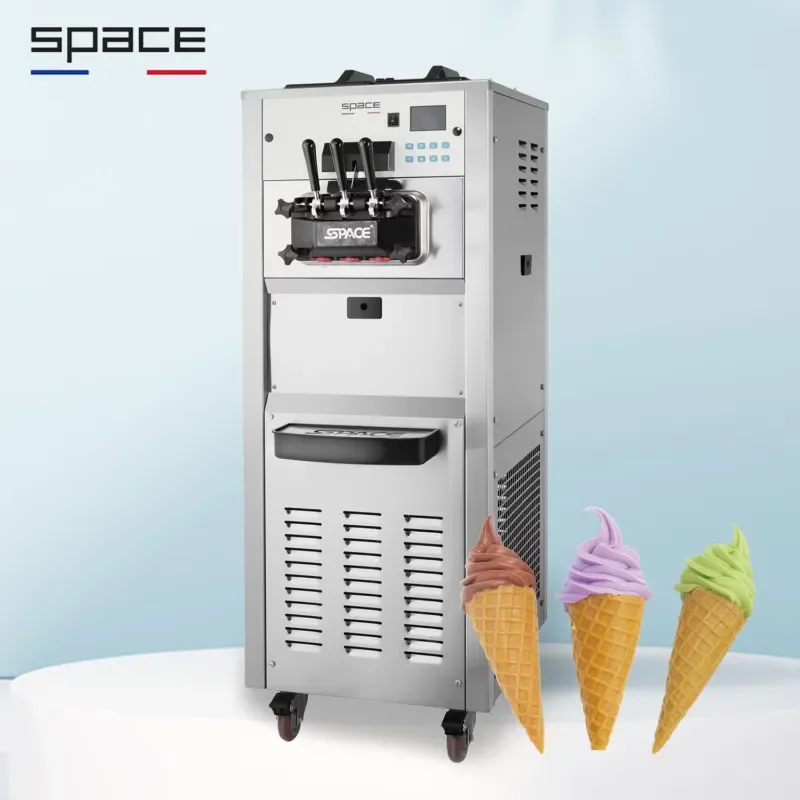 Commercial Italian Ice Cream Machine Stainless Steel Automatic Self Service Creme Glacee Maker for Food Business Use