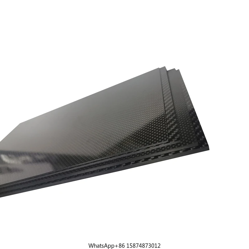 1pcs 400*400*1.5mm 3K  pure carbon fiber d carbon fiber sheet