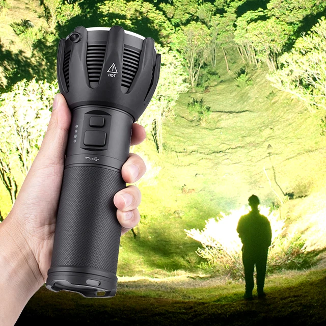 15000 Lumen Super Bright Nextorch  Saint Torch 30C Strong Torch Light Search Light Powerful Flashlight Light Search Power