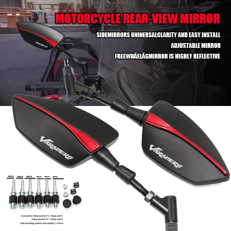

For Honda VaraderoXL 1000 Varadero 1000 Varadero125 Varadero ABS Motorcycle Adjustabale Side Rearview Mirrors Universal Rearview