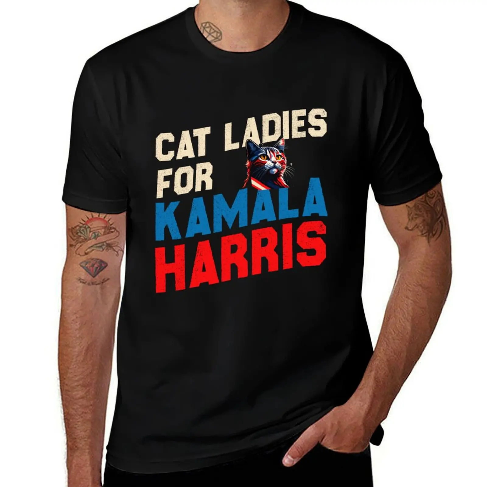

ladies kamala cat shirts cotton high personalised t harris quality shirt T-Shirt t for