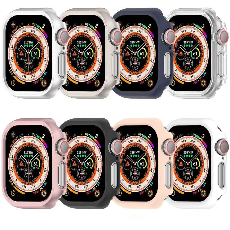 PC Hollow Case For Apple Watch Series 10 42mm 46mm Samrt Watch Strap Bumper Protective Cover For Iwatch S10 Accessories x Shell