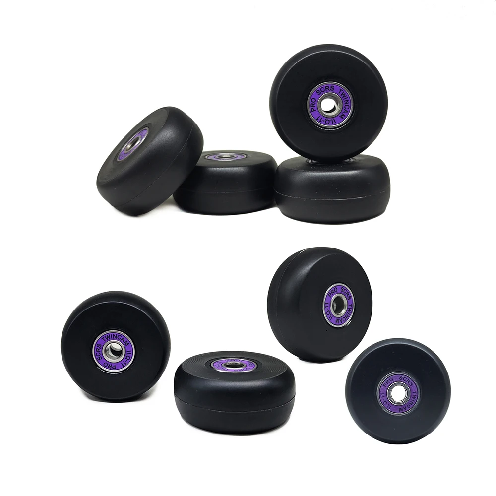 Patines en línea agresivos, rueda blanca de 57mm y 24mm de espesor, para patinaje sobre ruedas, 90A, Rodas Duro ILQ11 608, 8 unidades