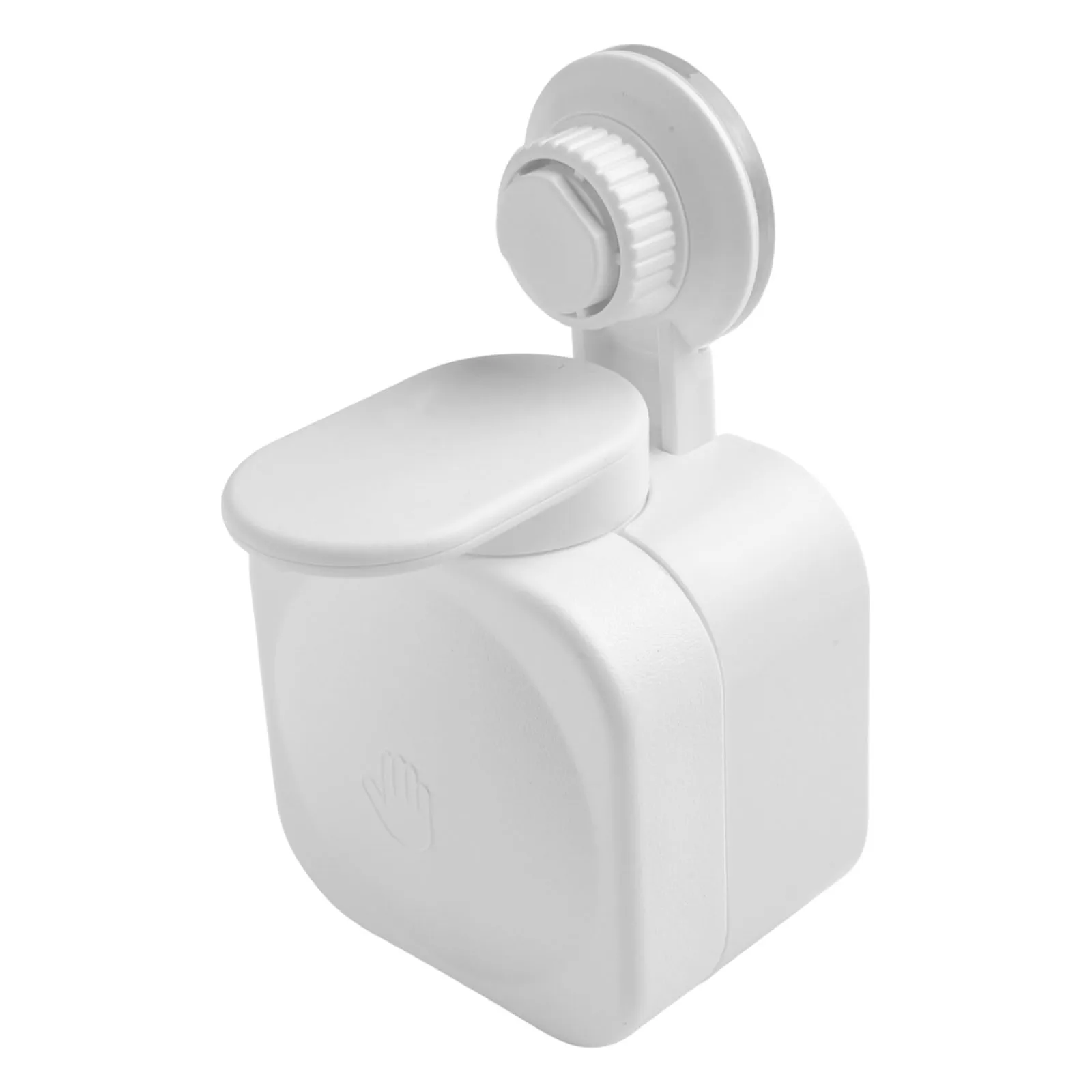 Soap Box Soap Dispenser Bath Accessories 11*8.5*9cm 1pc ABS Black/White Press Type Wall Mounted Easy To Install