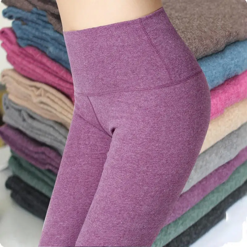 

2023 Women Autumn Winter New Plus Velvet Warm Pants Female Underpants Legging Trousers Ladies Thermal Underwear Slim Pants E605