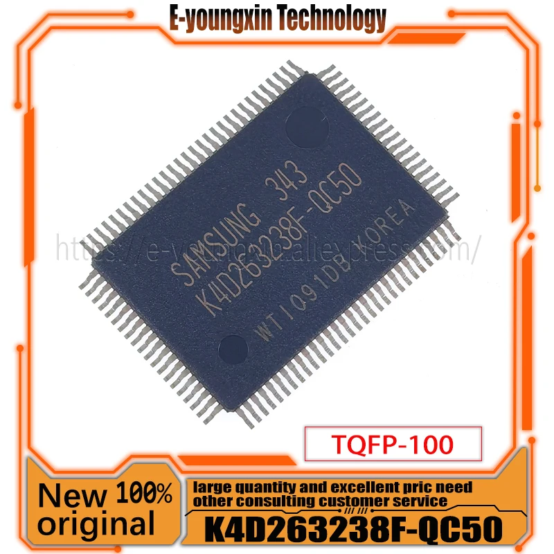 K4D263238F-QC50 K4D263238F QC50 TQFP100 100% New Original In Stock