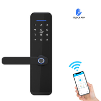 Tuya Smart Home Hotel Door Lock with WIFI Fingerprint  Digital Keypad Touch Screen Remote Control Cloud Storage Options Via App
