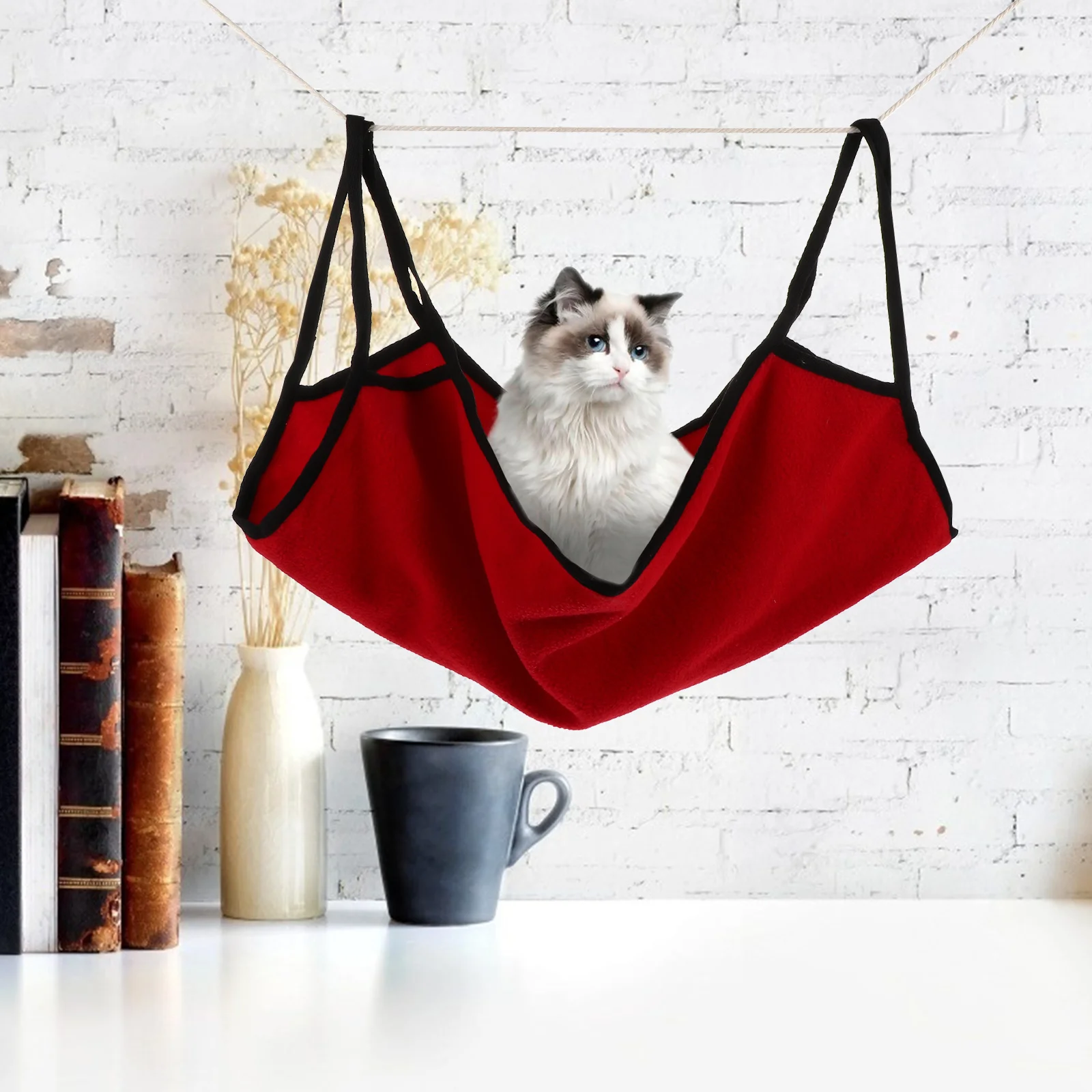 4 шт. подвесной гамак для кошек, безопасное прочное сиденье для отдыха для кошек, котят, маленьких домашних животных, уютное спальное гнездо, качели, кровать, гамак для кошек