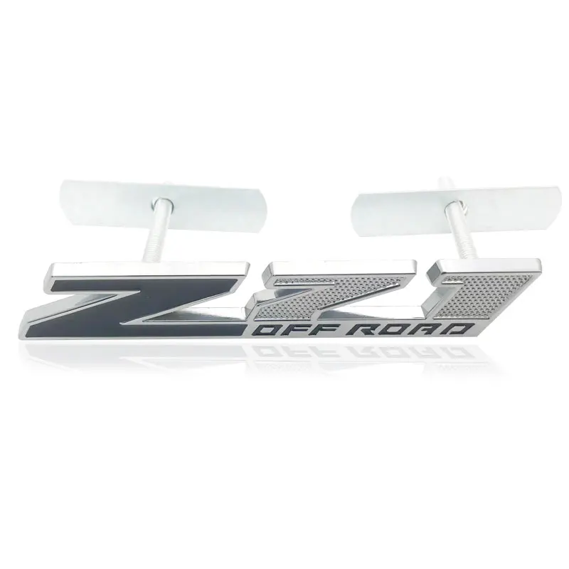 3D Metal Car Styling Z71 Offroad Logo Car Badge Grill Emblem for Silverado Suburban Tahoe 4X4 Auto Accessories