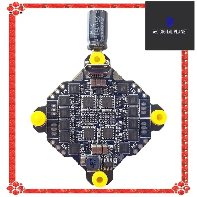 

T76C MATEKF411 AIO Flight Controller with Onboard MPU6500 Gyroscope & AndoSD: 5V/2A BEC for RC Drone FPV Racing