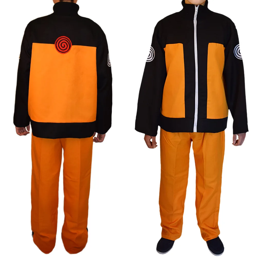 Disfraz de Naruto Uzumaki para adultos, ropa de Cosplay de Anime Ninja bidimensional, Cosplay de amor en vivo