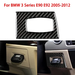 Carbon Fiber Interior Car Ignition Switch Key Hole Sticker Decal Protect Decor Trim For BMW 3 Series 2005-2012 E90 E92