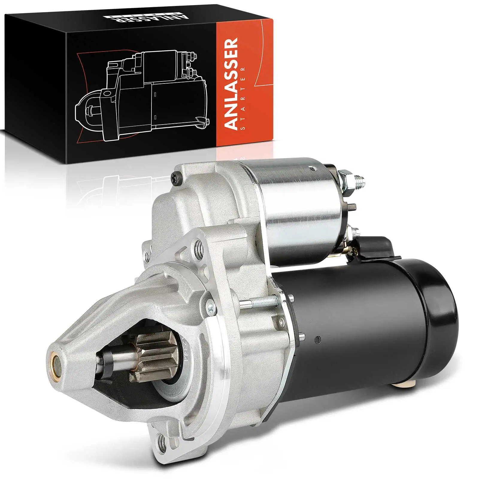 Frankberg 1x startmotor voor Mercedes-Benz C124, W124, S124, W202, W203, CL203, S202, S203, C208, A208, W124, W210 2-1764-BO D6RA68