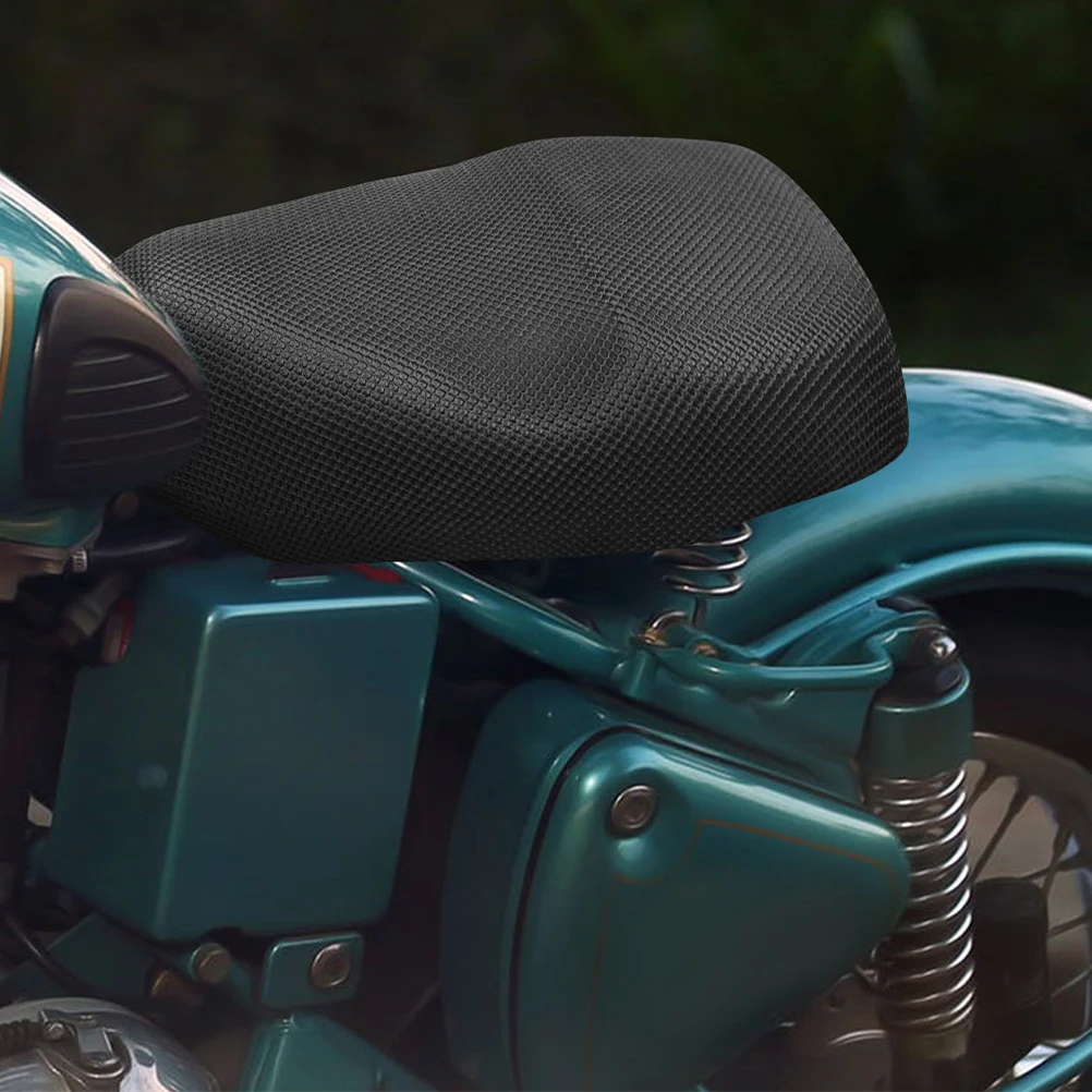 

Reflective 3D Insulated Mesh Seat Cushion Motorcycle Electric Bike Cover Protective Long Lasting Firm Texture Ventilation