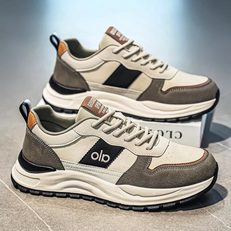 

Men's Casual Sport Shoes 2026 New Style Running Anti-slip Thick Bottom Work Dad Shoes Low Cut Winter Season Flat Support
