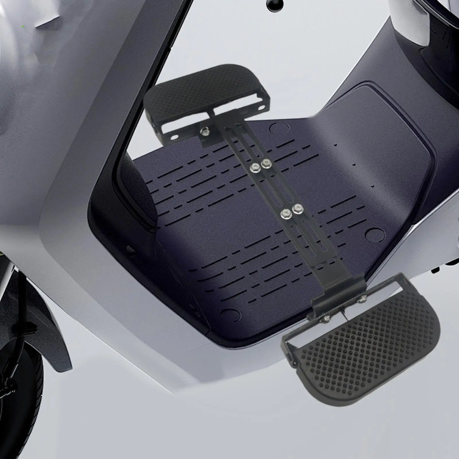 Electric Bike Front Footrest Spare Parts Anti Slip Expandable Foldable Pedal