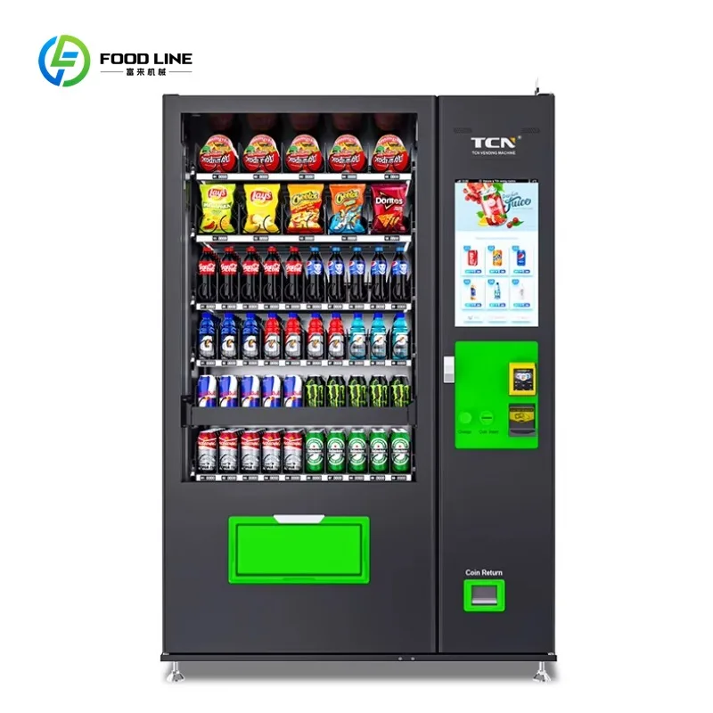 Distributeur automatique de collations et de boissons d'ascenseur de grande capacité avec le réfrigérant R290/R513A/R1234YF