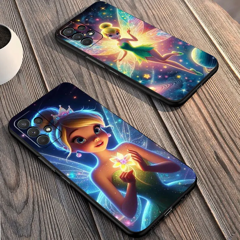 Case for Samsung Galaxy A54 A52 A14 A53 A12 A13 A50 A23 A71 A34 A51 A33 A21s A70 A32 Phone Cover Disney Princess Tinker Bell