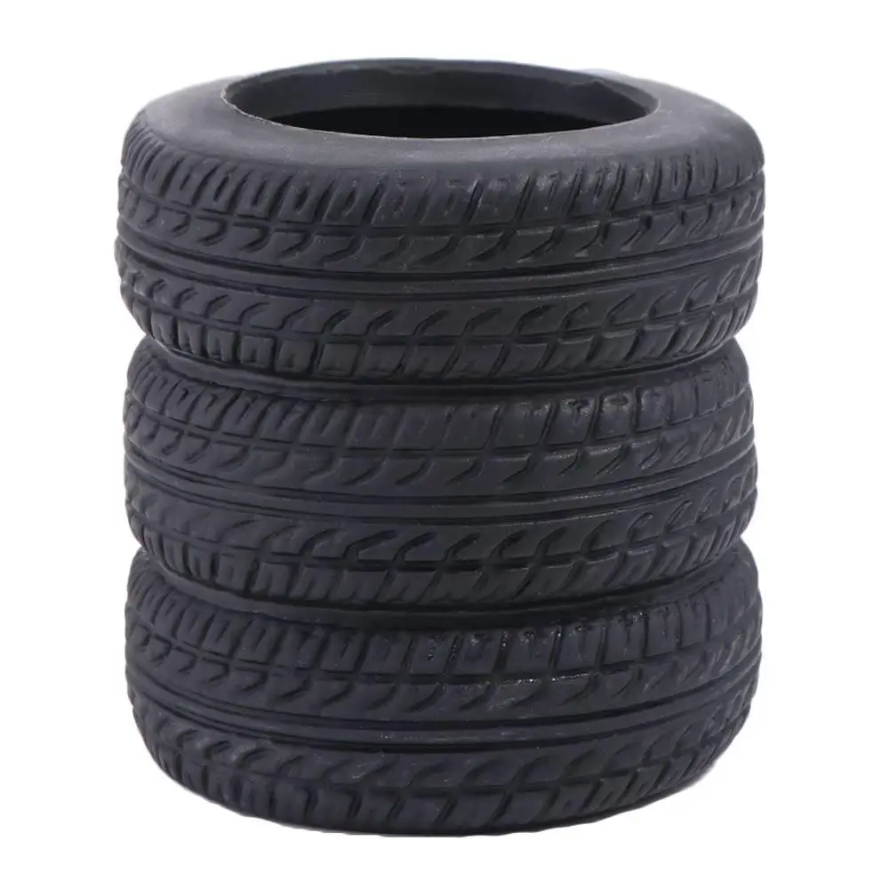 Portapenne a forma di pneumatico per auto Design per pneumatici Pila nera per riporre articoli di cancelleria Organizzatore da scrivania per cancelleria Pratico multifunzionale