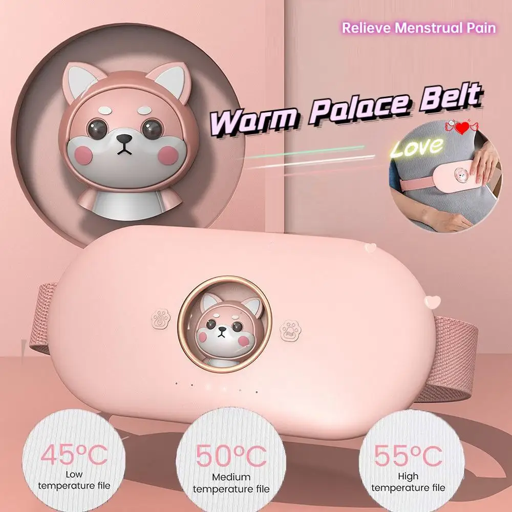 

Relieve Menstrual Pain Abdominal Heating Massage Warm Palace Belt Electric Heating Uterus Acupoints Vibrating Massage the Waist