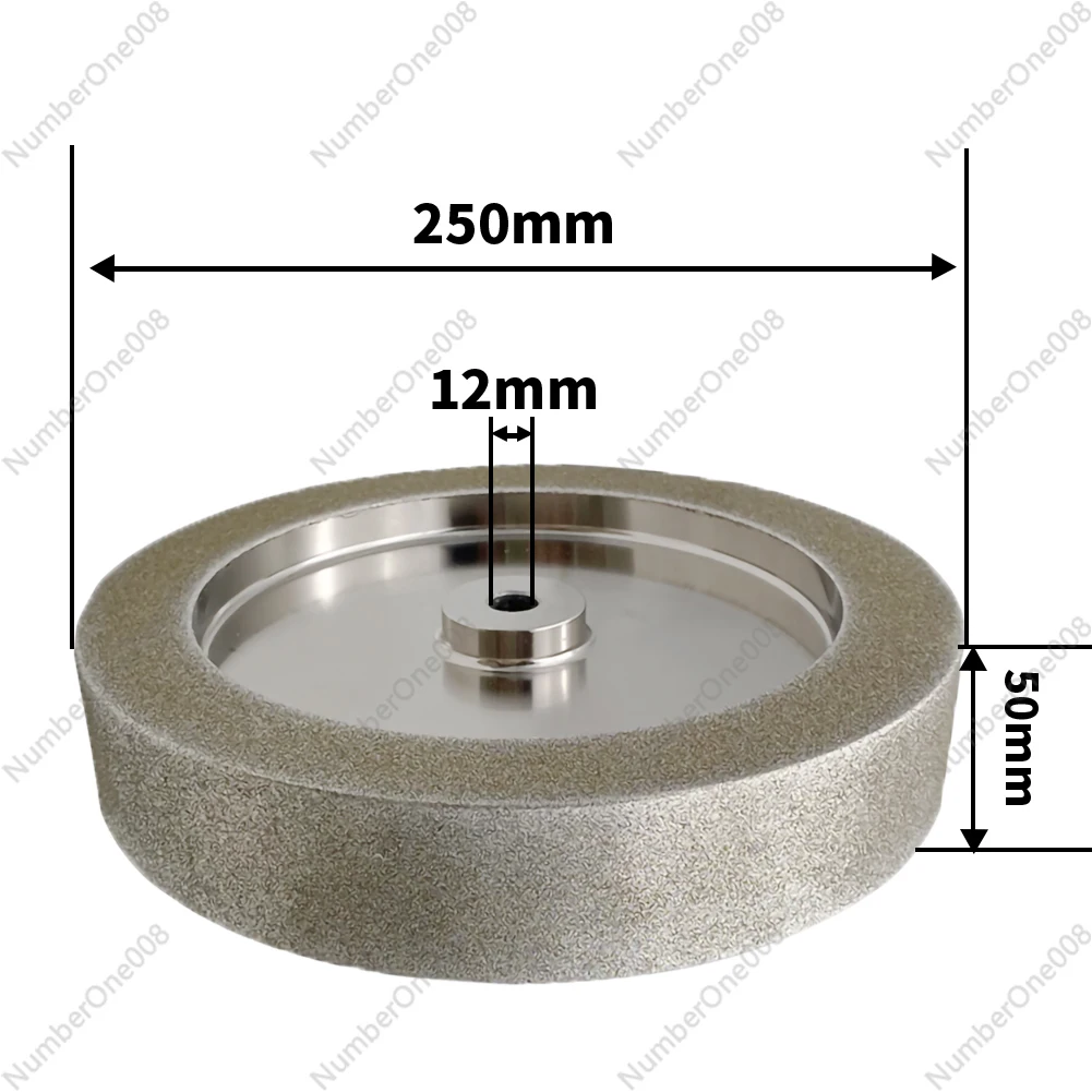 250mm Electroplated Diamond CBN Grinding Wheel Aluminum Substrate for Grinding Carbide Stainless Steel Tools