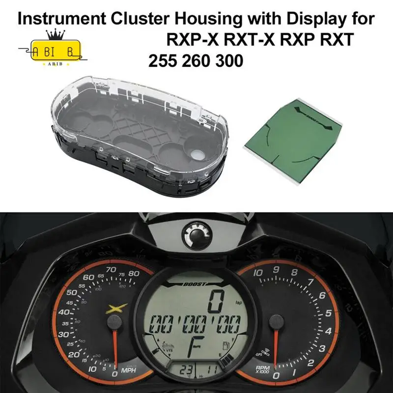 

ABIB -LCD Display Screen With Instrument Cluster Housing For Sea-Doo 4-Tec RXP RXT 255 260 Boost 278002716, 278003531
