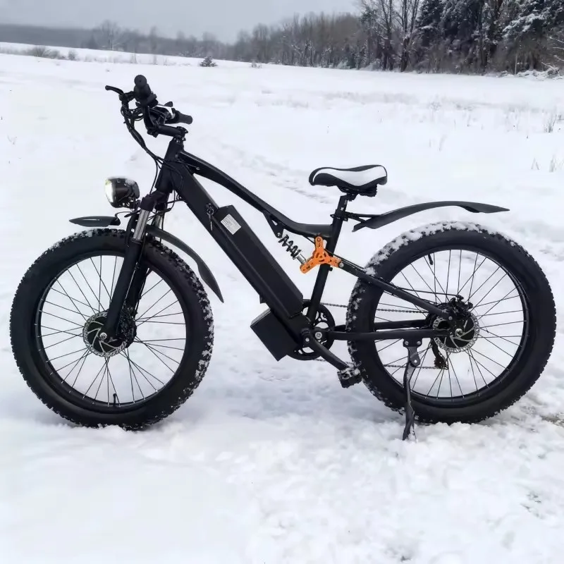 يمكن للدراجة الكهربائية مقاس 26 بوصة أن تصل إلى سرعات 50 كم/ساعة، وهي دراجة إلكترونية مريحة مع عمر بطارية طويل جدًا بقدرة 1000 وات 48 فولت 30 أمبير في الساعة. #2