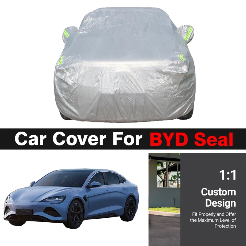 

Outdoor Car Cover Auto Anti-UV Sun Shade Rain Snow Wind Protection Cover Dustproof For BYD Seal 2022 2023 2024 2025