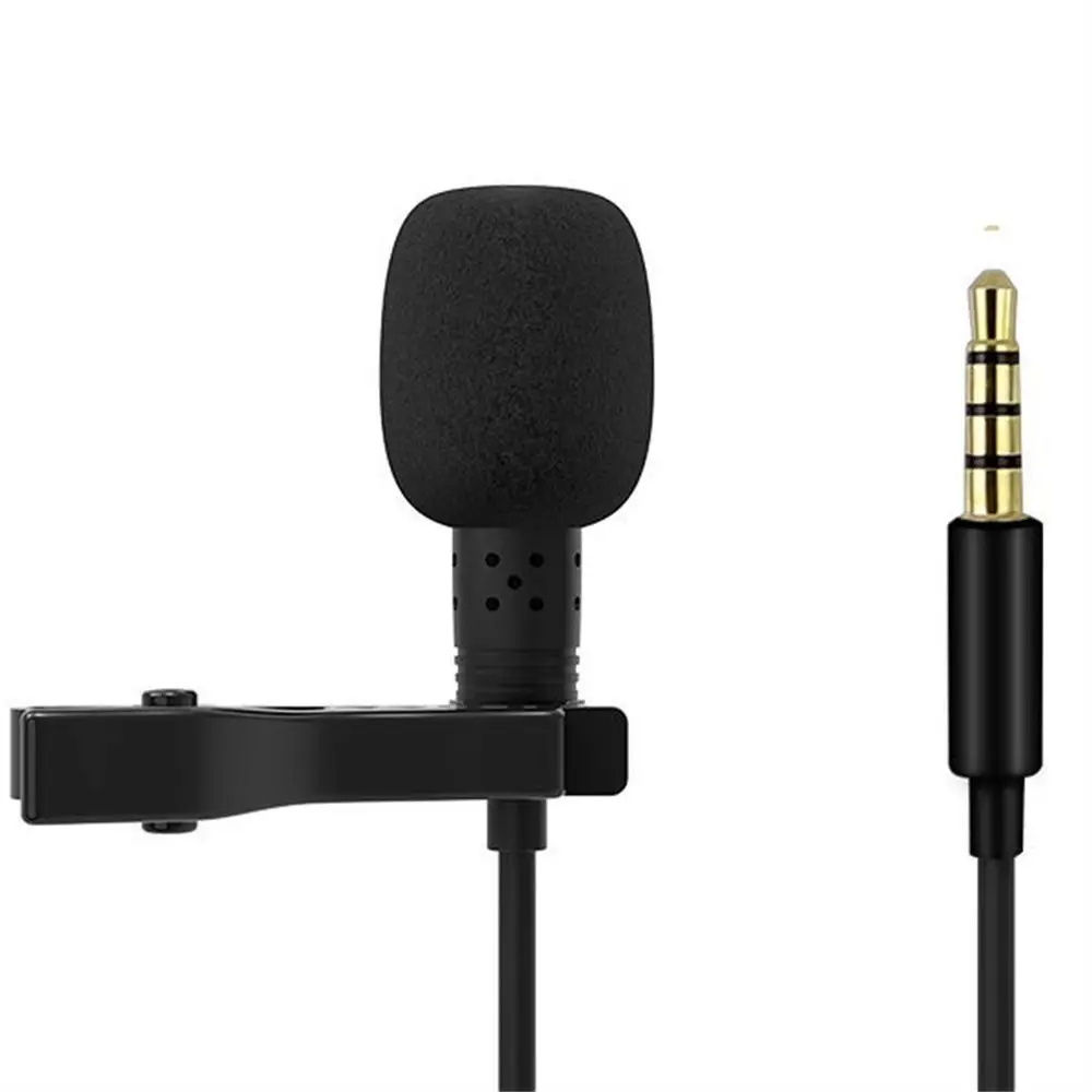 Portable Lavalier Mini Microphone Condenser Clip-on Lapel Mic Wired USB 3.5mm Type-C Microfon For Phone for Mac Laptop PC