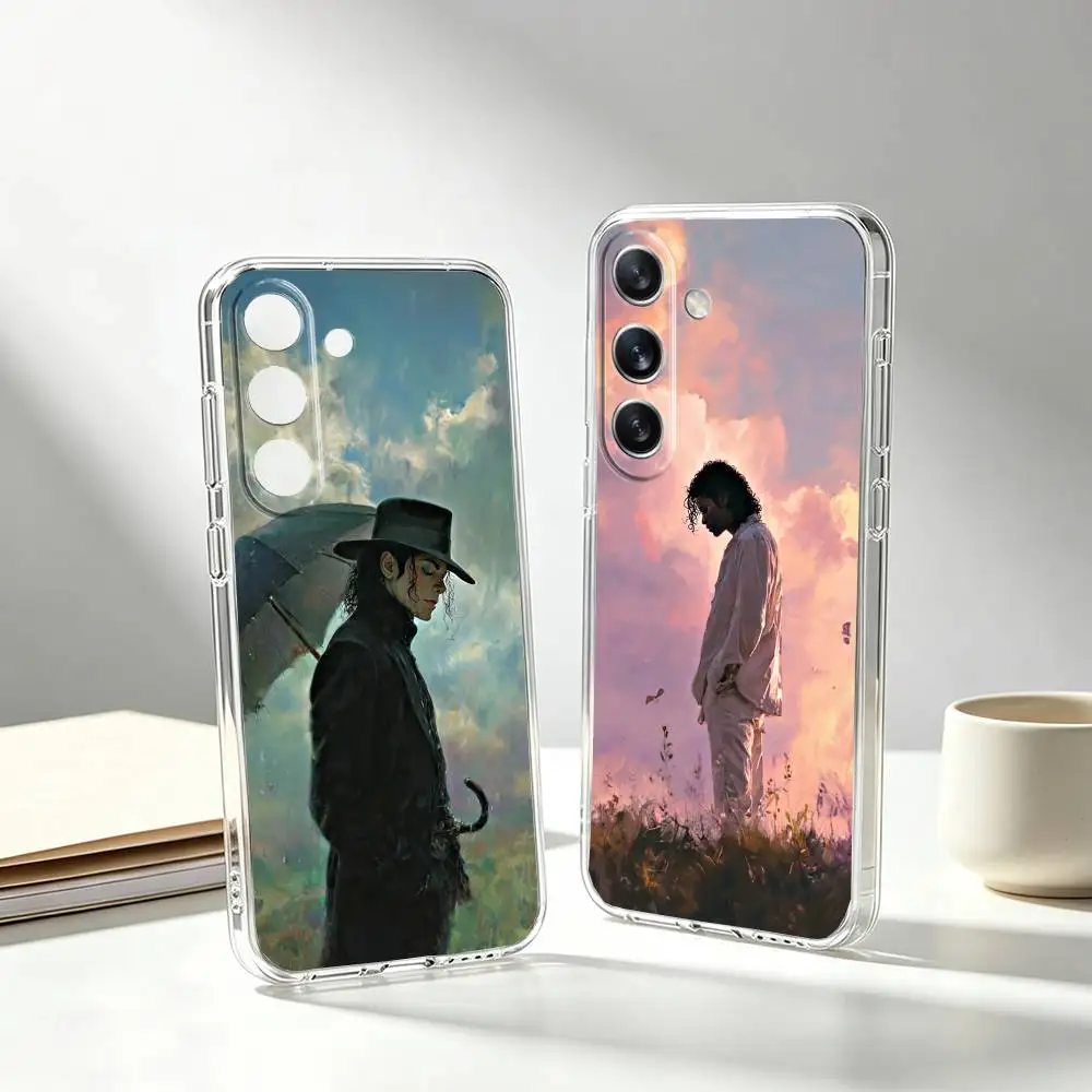 MJ M-Micheal Jackson Art  Phone Case For Samsung Galaxy A91,80,73,72 ,71,53,52,32 ,31,22,21s,20,Transparent Soft Case