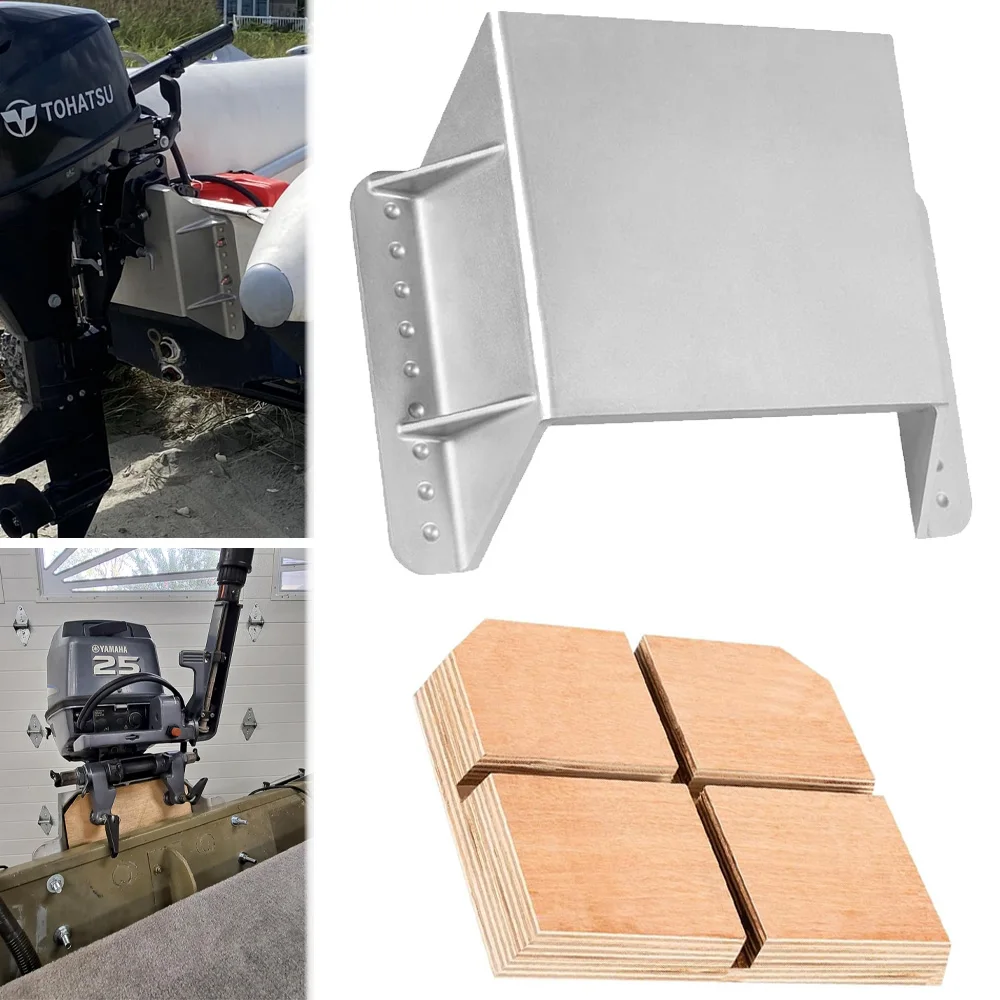 

MJ-1-DP Mini Jack Plate with 4" Setback, Fits Outboard Motor Up to 35 HP, Cast Aluminum with Mounting Wood