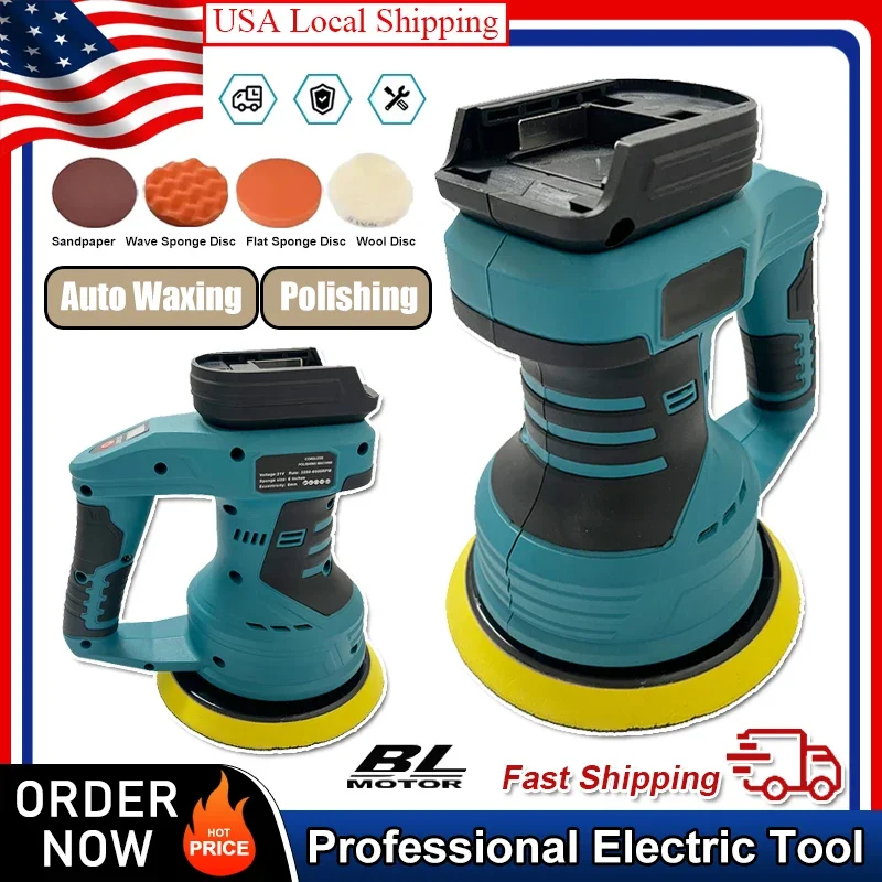 

Fit Makita Cordless Car Polisher 8 Gears Adjustable Auto Electric Waxing Sanding Sealing Glaze Tool Rechargeable Polisher