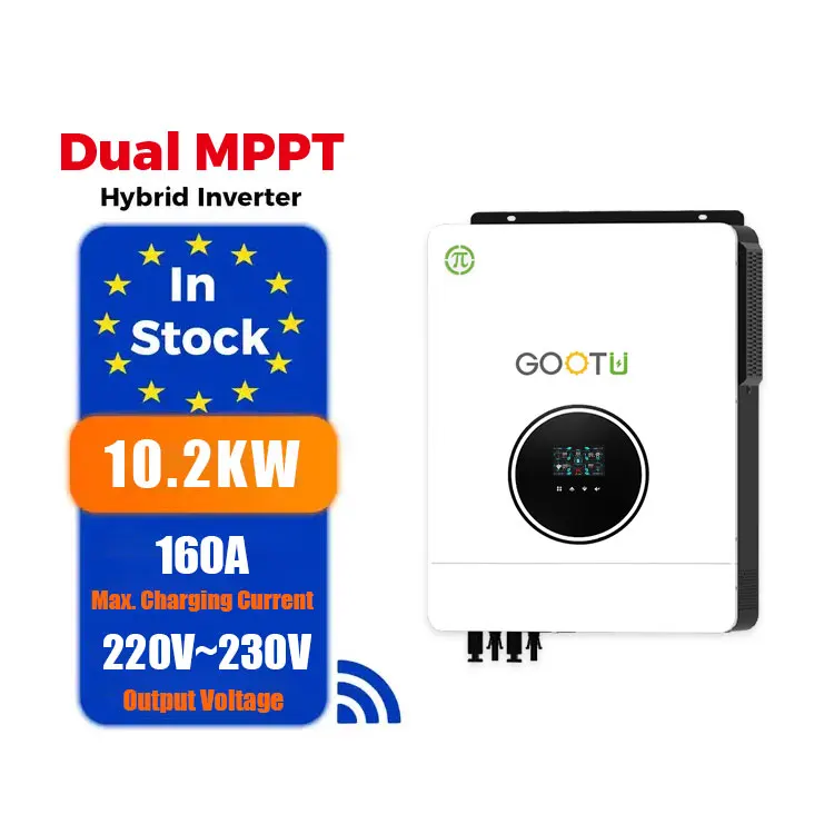 8KW 10KW Dual MPPT Inverter 10200W 48V Hybrid Solar Inverter With Two Communication Port