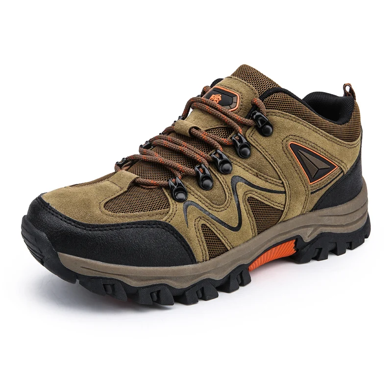 Men All-Terrain Mesh Hiking Shoes Breathable Wear Resistant Non Slip Outdoor Cycling Trekking Sneakers