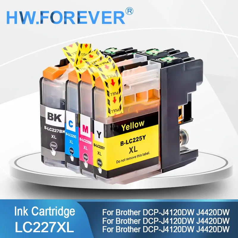 

LC227 LC225 LC227XL LC225XL Compatible Ink Cartridge for Brother DCP-J4120DW J4420DW J4620DW J4625DW J5620DW J5625DW Printers