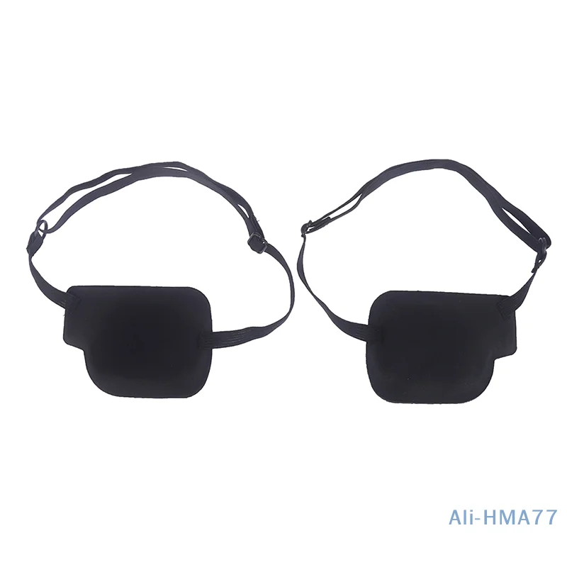 Eye Patch Unisex Black Single Eyepatch Washable Adjustable Blindfold