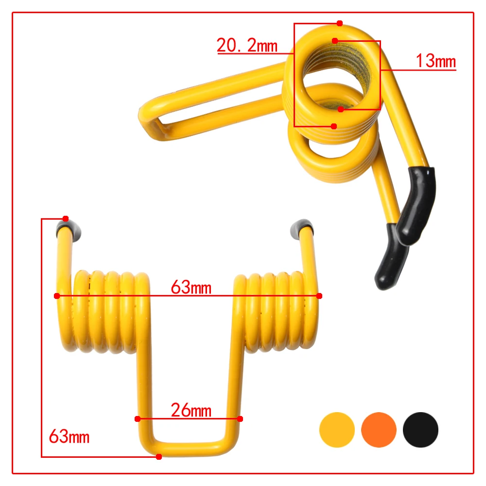 [Policromatico] molla di rimbalzo del sedile del motociclo per Yamaha LC135 vecchio nuovo V1 V2 V3 V4 V5 molla del sedile modifica serranda