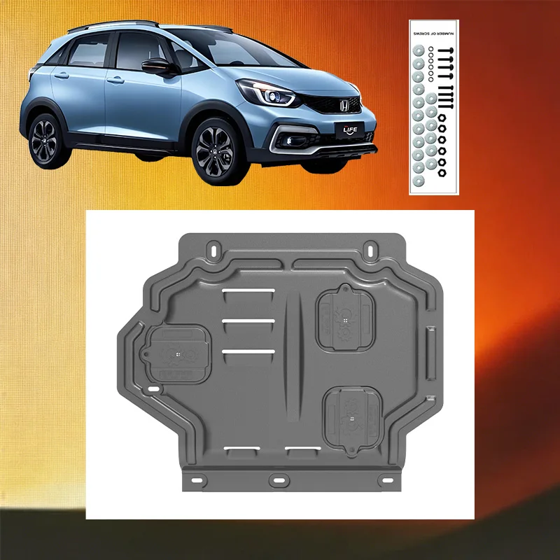 Engine lower guard plate Underbody protective panel Front bumper Plate for Honda Fit 2021-2023 1.5L