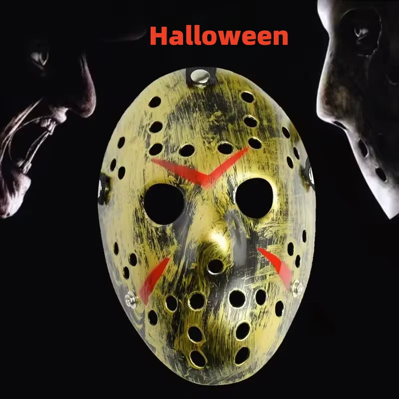 Maska Hokejowa Jason Voorhees Piątek Trzynastego Horror Straszna Maska na Halloween Imprezę Cosplay dla Dorosłych Mężczyzn Halloween