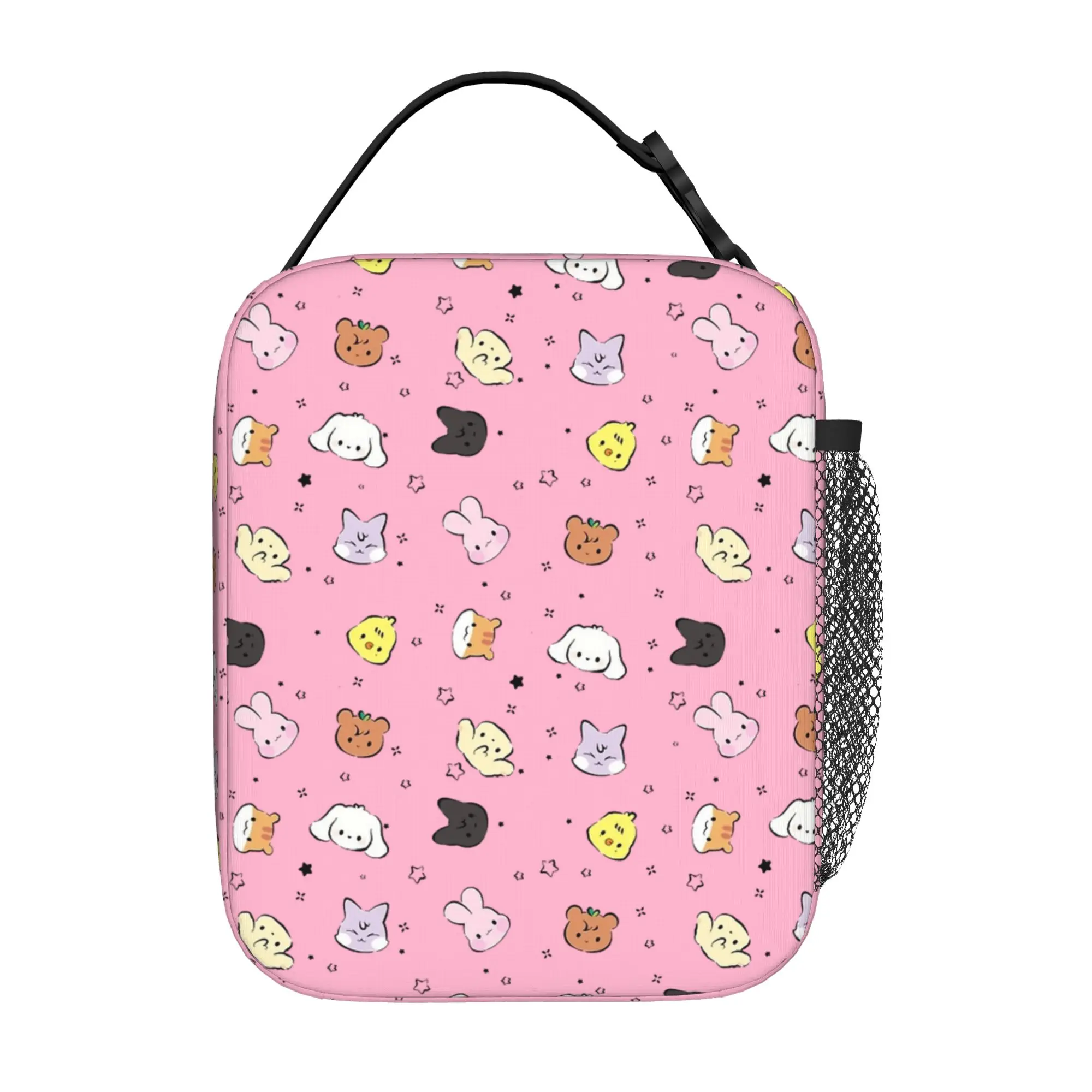 Kpop Boy Group A-Ateez Thermal Insulated Lunch Bag for Travel  Portable Bento Box Cooler Thermal Lunch Boxes