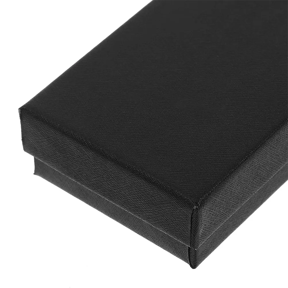 10Pcs Rectangular Watch Box Black Classic Lid Base Elegant Packaging Single Watch Jewelry Display Storage Case