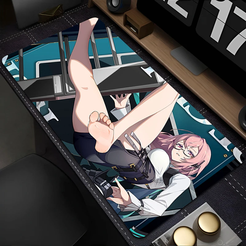 

Mousepad Gaming Mouse Pad Zenless Zone Zero Tsukishiro Yanagi PC Accessories Non-slip Keyboard Pad Desk Mat Rubber Extended Pad