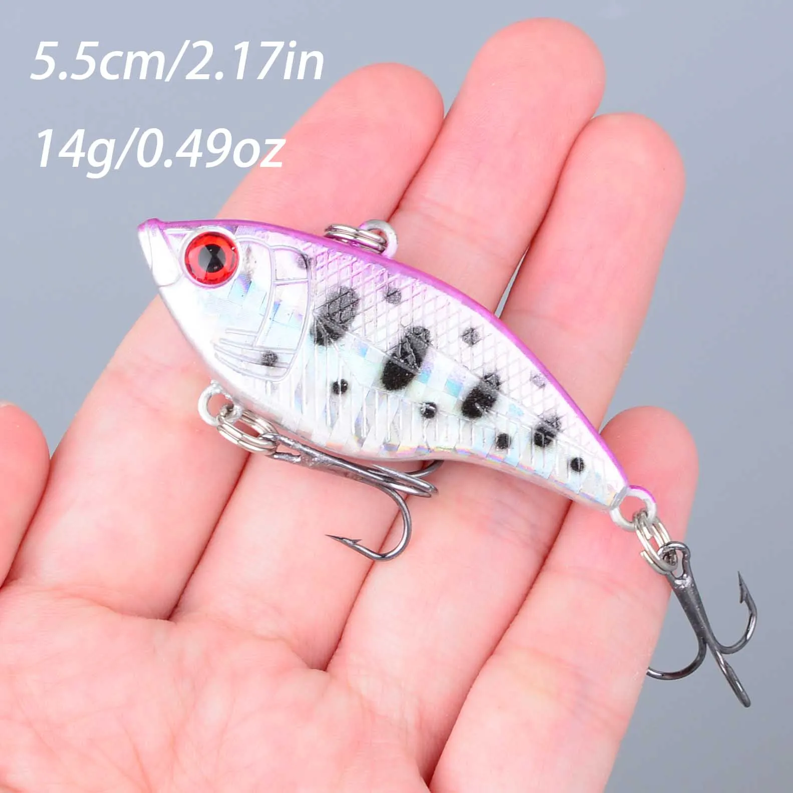 Señuelo wobbler con vibración anzuelos para pesca de arrastre