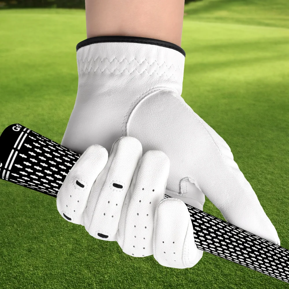 Portable Golf Glove Keeper Hanging Holder with Magic Tape Clip Attaches to Bag Pants Includes Skeleton Head Ball Cleaner Outdoor