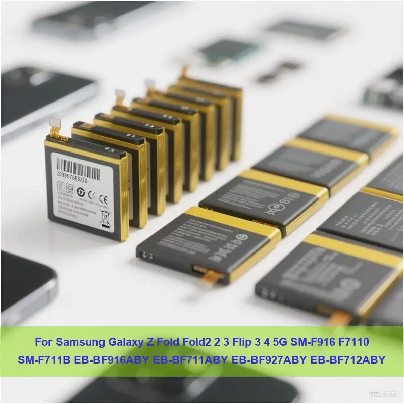 

Аккумулятор для Samsung Galaxy Z Fold Fold 2 3 Flip 3 4 5G SM-F916 F7110 SM-F711B EB-BF916ABY EB-BF711ABY EB-BF927ABY EB-BF712ABY